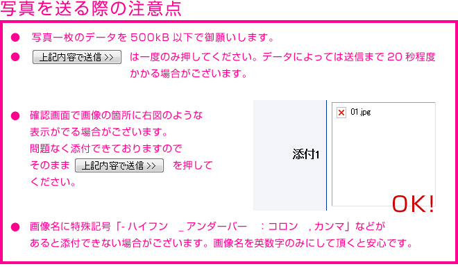 �ʐ^�𑗂�ۂ̒��ӓ_